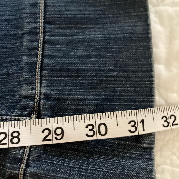 Ann Taylor Loft Wide-Leg Blue Denim Jeans - Picture 7 of 7